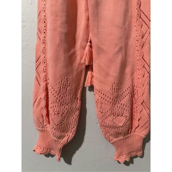 Loveshackfancy Nyla joggers in peach Melba XS - Picture 8 of 16